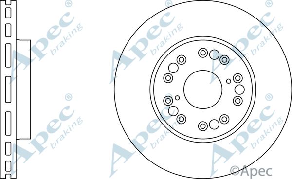 APEC BRAKING Тормозной диск DSK738